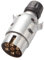 Feuunly Enchufe de Remolque de 7 Pines Macho Aluminio, 12V Impermeable Conector Remolque 7 Pines, Conector Enchufe de Remolque Macho Metal para Camión RV Caravana Coche (Extremo del Tornillo)