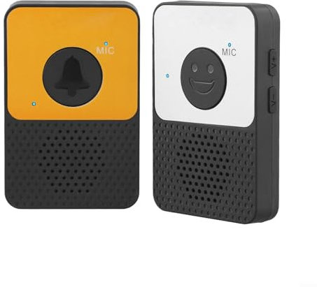 Gdfnmogo Sonnette sans fil, interphone duplex complet, système de sonnette interphone, avec voyant lumineux LED, utilisé pour les cafés, villas, cours, entreprises