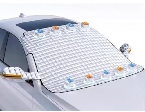 Auto-Sonnenschutz-Abdeckung Für VW Für Polo Für Tiguan Für Passat Für Golf Für Lavida Für Jetta Windschutzscheiben-Schneeschutzhülle Winter-Sonnenschutz Wasserdicht Scheibenabdeckung(160 120)