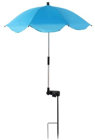 Colcolo Sombrilla para Plantas de Exterior, Cubierta de Jardín, Sombrilla de Gran Tamaño con Ángulos Ajustables de Plantas para Macetas, Jardín, Parterre, Azul