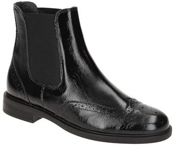 Paul Green Stiefelette 8070-048, Lack/Brush, Schwarz, Damen EU 5/38