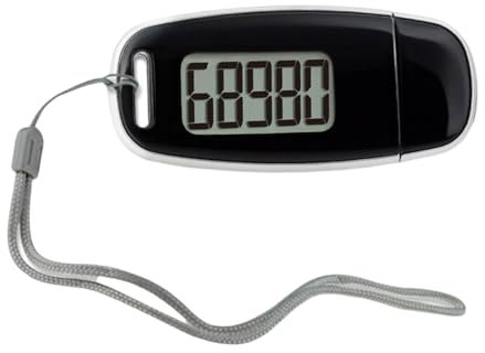 KHZen Einfache Schrittzähler Walking Pedometer Genaue Fitness Mit Clip Und Lanyard Outdoor Genauer Schritt Theke Outdoor Small Digital Schrittzähler