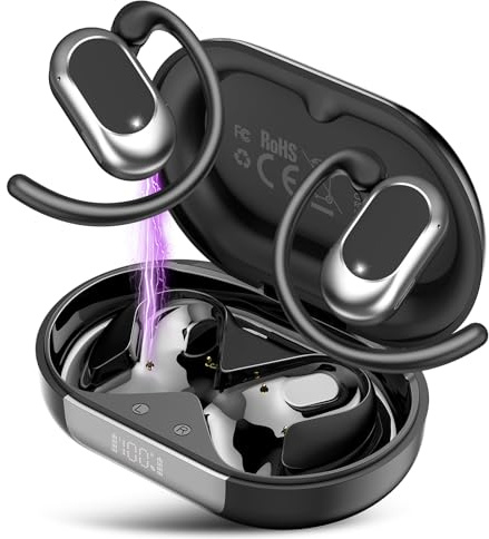 Conyat AI Language Translation Earbuds Real Time, 3-in-1 Bluetooth 5.4 Translation Earbuds with 164 Real Time Languages/6 Translation Modes, 36H Open Ear Headphones with APP, Audio and Video Calls