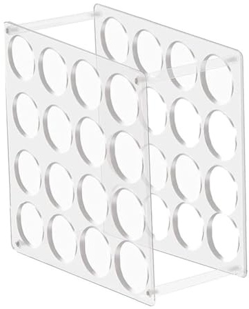 Bosiyrggrl Vinyl Roll Storage Rack Sturdy Acrylic Vinyl Roll Holder Organization Multifunctional Craft Art Gift Wrap Storage 16Hole