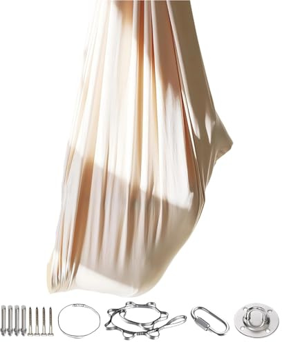 PONDON Sensory Hammock Swing, Polyester 150 X 280Cm, Indoor Use, 2000 Lbs Capacity