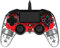 Nacon - Compact Mando con licencia Oficial Sony para PS4 y PC, Gaming Controller con Cable - Rojo Transparente