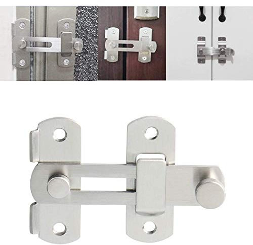 4 inch Stainless Steel Bar Latch Safety Door Lock Gate Latches Pet Door Latch Bolt Lock Heavy Duty Flip Latch