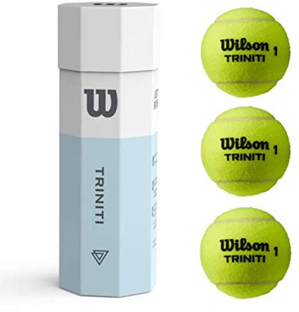 Wilson Triniti All Court Tennisball, 100 % recycelbar, 3 Dosen (24 Dosen – 1 Hülle)