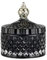 Lene Bjerre Design Miya Dose H17,5 cm Glasdose (Torf/L Gold) L8,5 x B8,5 x H10,5 x Ø8,5 cm