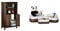 Relaxdays Badezimmerschrank Dunkelbraun LAMELL, Badschrank aus Bambus, Telefonschrank, HBT: 92 x 50 x 25,5 cm & Aufbewahrungskorb 3er Set, Stoffbezug, Bambus, rechteckig, Bad, Accessoires, braun