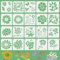 20 Stück Blumen Schablone zum Malen Groß Zeichenschablonen Blätter Schmetterling Sonnenblumen Schablonen DIY Zeichnung Malschablonen für Scrapbooking Journal Karten Fotoalbum Wand Fenster