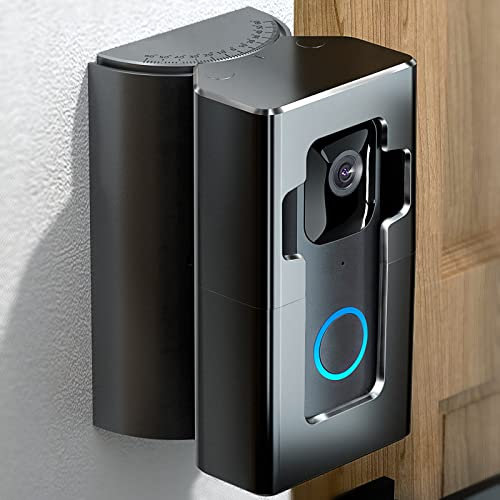 COOLWUFAN Adjustable (35 to 135 Degree) Doorbell Angle Mount, Anti-theft Video Doorbell Mount Compatible with Most Brand Video Doorbell, Easy to Install(Patent Pending)