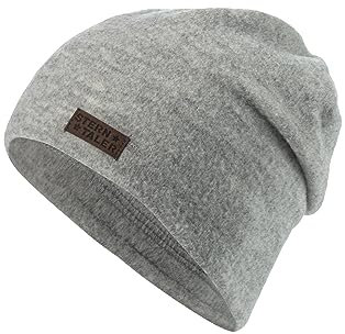 Sterntaler Baby Jungen Slouch-Beanie Melange Mütze - Gefüttert Mit Weichem Baumwoll-Fleece - Hellgrau, 55