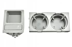 Car Cup Holder with Storing Coin Holder for BMW 3 E46 Grey