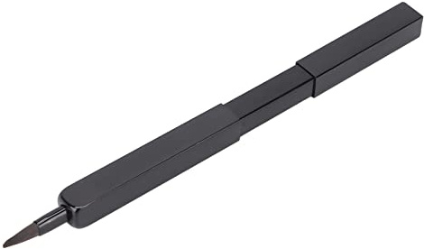 Applicateur de pinceau de rouge à lèvres, pinceau à lèvres lisse rétractable doux et portable pour le voyage le noir