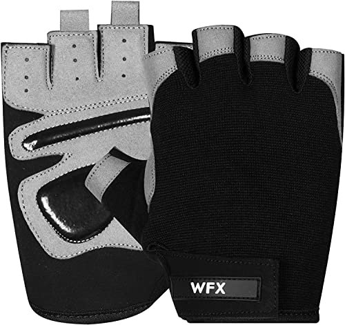 WFX Guantes de Gimnasio de Entrenamiento de Levantamiento de Pesas para Hombres y Mujeres, Soporte de muñeca, Acolchado Extra Agarre, protección de la Palma, Guantes de Entrenamiento de Fitness