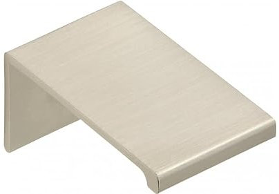 SIRO Möbelknopf Gudensberg, Schlicht, Aluminium vernickelt feingeschliffen, 24 mm x 40 mm x 20 mm, 2446-24ZN21