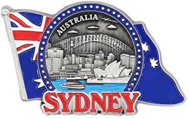 3D City Metal Fridge Magnets Country Holiday Souvenir London Paris NewYork Berlin Dubai Amsterdam Rome Prague Milan Barcelona Venice (Sydney)
