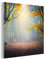 MuchoWow Glasbild Glasfoto Wandbild Bilder Deko 20x20 cm Wald - Nebel - Herbst