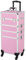 costoffs Professional Cosmetic Case on Wheels Rolling Makeup Train Box Makeup Organizer Artist Travel Storage Pink