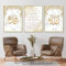 ERTLKP Images islamiques, décoration arabe - Peinture arabe - Calligraphie dorée - Images d'art mural - Sans cadre - 50 x 70 cm