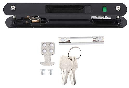 Puerta Corrediza de la Bahía, Puerta Corredera Ventana Gancho Cerradura Cerradura de Ventana Cerradura de Doble Cara para el Hogar con Llave Móvil Individual Moderno