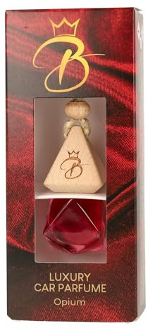 b_king_luxury Diamant Holzkappe Frauen 7ml - Autoparfüm - Autolufterfrischer - Autoduft (Opium)