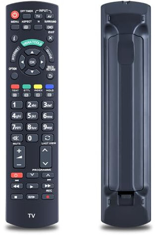 N2QAYB000753 Replacement Remote Control for Panasonic Viera Internet TV, Compatible With TX-L32D25BA TX-L32D25E TX-L32D28EP TX-L32D28ES TX-L32E30E TX-L32E31B TX-L32E5B TX-L32E5E TX-L32E5Y