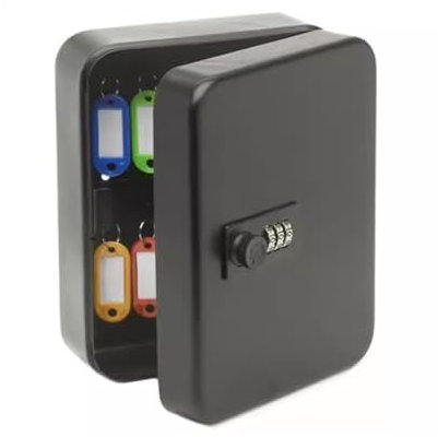 DITUDO Kombinationsschloss Schlüsselkasten, Schlüsselkasten Wandmontage, Bis Zu 20 Schlüssel, Haus Wandmontage Schlüsselschrank Autoschlüssel Storage Management Box