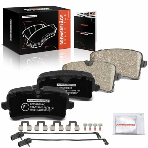 Frankberg Bremsbelag Bremsbelagsatz Hinten Kompatibel mit A6 4G2 4GC C7 1.8L-4.0L 2010-2018 A6 Avant 4G5 4GD 1.8L-4.0L 2011-2018 A7 Sportback 4GA 1.8L-4.0L 2010-2018 Replace# 4G0698451