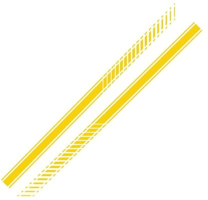 Karosserie Kofferraum Dekoration Aufkleber Taille Linien Aufkleber Tür Seitendekor Aufkleber für Ford Ranger F150,D-Yellow