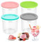 Bacs à Crème Glacée pour Ninja Creami, 4PCS Récipients à Crème Glacée avec Couvercles,Pot Glace Réutilisables,Boîtes À Crème Glacée pour Ninja Sorbetières NC299AMZ C300s Series
