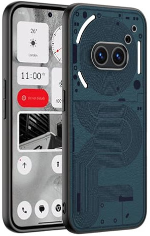 TIANYUE Custodia per Nothing Phone (2a), Custodia per telefono in pelle semplice, Custodia morbida in TPU ultra sottile per Nothing Phone (2a)