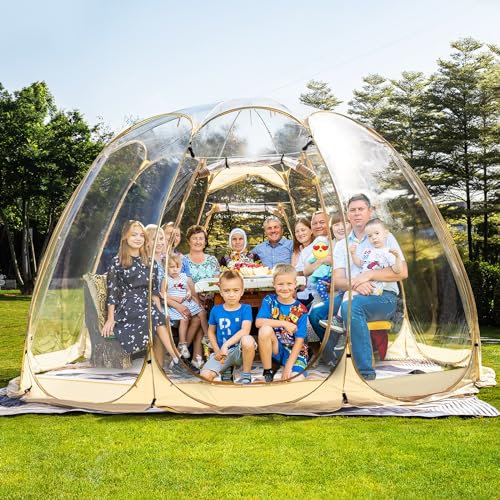 SAEWTINOR Pop-Up-Zelt, 4,5 x 4,5 x 2,5 m, Iglu-Zelt, 8–14 Personen, wetterfest und kältebeständig, tragbares Camping-Schutzhaus