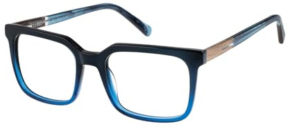 Botaniq Brille mit Sehstärke für Herren optional mit Sonnenbrillentönung oder Blaulichtfilter, Quadratisch, gefertigt aus Acetat, Modell: BIO-1073-105 (inklusive Brillenetui)