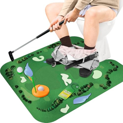 Funny Gifts White Elephant Gifts, Toilet Game Mini Golf, Dad Gifts, Fathers Day Birthday Christmas Gag Gifts for Men Dad Him Husband Boyfriend