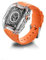 RYUEUYA Rugged Custodia trasparente con cinturino per Apple Watch Serie 9 8 7 Ultra 2/1 45/49 mm, cassa robusta per iWatch, 45MM, Poliestere Lega di acciaio Silicone, Senza Gemstone