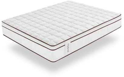 Moonia Hybrid-Matratze, 25 cm, Weiß, mehrere Komfortzonen, Core Spring-Technologie, für Betten geeignet, 150 x 190 cm