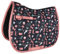 Little Rider - Tapis de selle pour chevaux PONY PASSION (Petit poney) (Rose blush/Bleu marine)