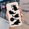 Bonita Funda Compatible con Xiaomi Redmi Note 9 4G - Cómoda Case TPU Suave Blanca Dibujos Animales Cover