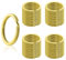 QFEHTHSK Porte-Clés Dorés 40 Pièces, Matériaux De Porte-Clés DIY, Porte-Clés en Métal, Accessoires Clés, Fournitures Artisanales