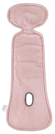 MayLily - Autositz Einsatz - Babyschale Einlage - Kinderwagen für Autositze für Kindersitze - Babyschale Kopf- und Körperstütze Baby Autositz Kissen (Stones pink, for car seat: 0-13 kg)