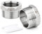 TAISHER 2 pezzi 304 acciaio inox riduttore boccola esagonale, 1-1/4 BSP maschio x 1 BSP femmina, riduzione tubo adattatore raccordo, per acqua Oill aria gas
