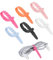 30pcs Adjustable Silicone Cable Ties 4.3 Inch Silicone Cable Straps Reusable Cable Organizer Zip Ties Elastic Cord Organizer Straps for Charging Cables USB Cables Earphones Line (Colorful)