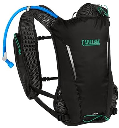 CamelBak Circuit Run Weste mit 1,4 l Trinkblase, Einheitsgröße, Schwarz