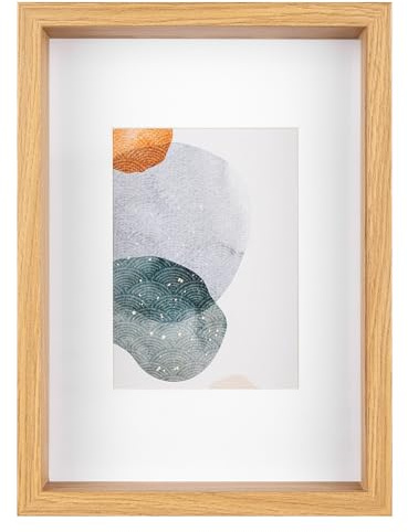 walther design Bilderrahmen Shape 3D FSC-Holzrahmen 21x29,7cm, Eiche, HNX130E