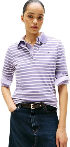 Tommy Hilfiger Donna Maglietta Polo Maniche Corte 1985 Pique Regular Fit
