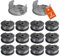 Lebenswuerze Ersatzfadenspule Für Bosch Rasentrimmer Akku EasyGrassCut 23/26/18/18-230/18-260/18-26, 12PCS Fadenspulen F016800569 2PCS Trimmerkappen F016F05320 (Nylon-Trimmerfaden Ø1.65mm Länge 4.9m)