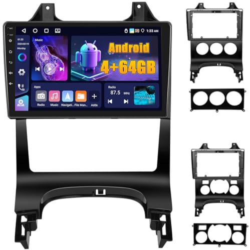 Fuluku 4+64GB 9 Écran Voiture Autoradio pour Peugeot 3008 5008 2009-2016