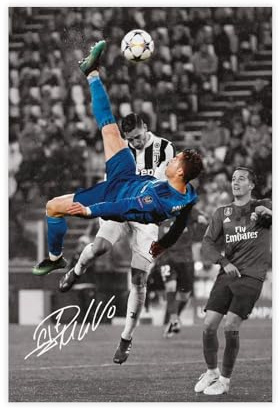 ocvdfss Cristiano Ronaldo Leinwandposter Schlafzimmer Dekor Landschaft Büro Zimmer Dekor Geschenk 30 x 45 cm
